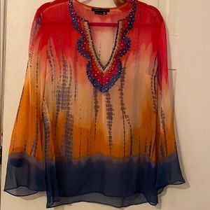 BCBGMaxAzria tie dye top